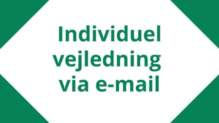 Individuel vejledning via e-mail