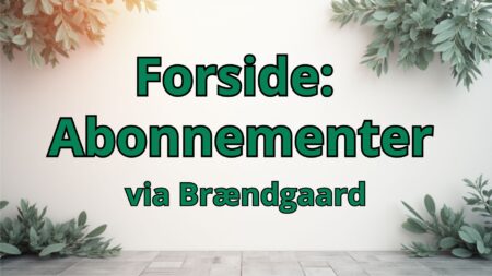 Forside-abonnementer