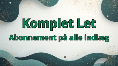 Komplet Let via Brændgaard 3 mdr.